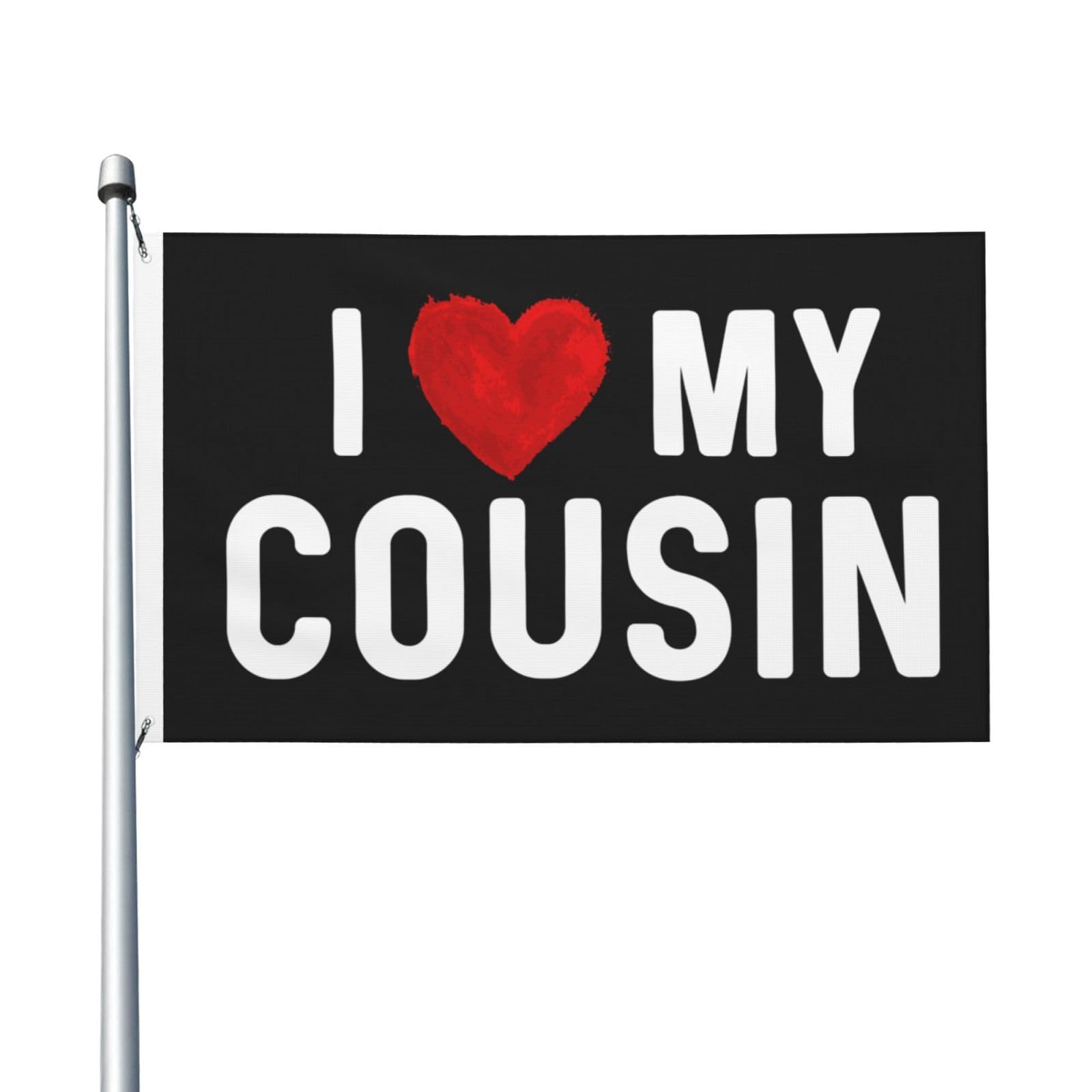 Amazon.com : I Love My Cousin Flag Double Sided Unique Flags
